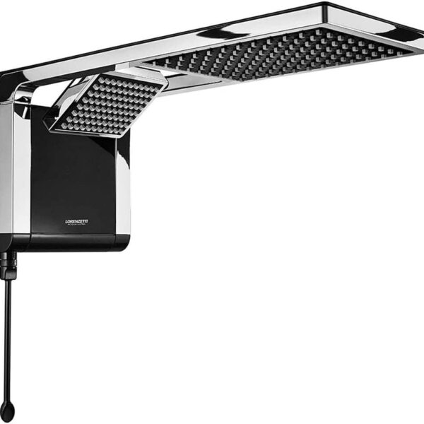Chuveiro Acqua Duo 220V 7800W, 7510104, Preto/Cromado, Pequeno